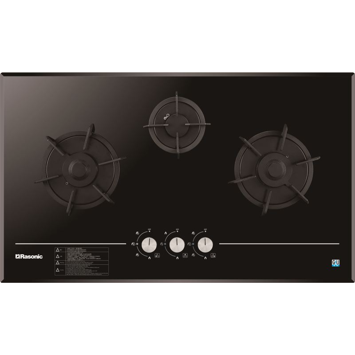 Rasonic 樂信 RG-H361-TG 86厘米 嵌入式三頭煤氣煮食爐